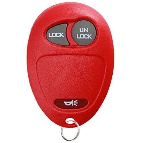 KeylessOption Keyless Entry Remote Car Key Fob for Colorado Venture Canyon Hummer H3 L2C0007T -Red