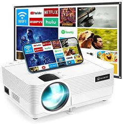 VANKYO Leisure 470 Mini WiFi Projector w/ 100 Inch Projection Screen, Full HD 1080P & 250'' Display Supported, 2021 Upgraded Movie Projector for Outdoor & Indoor, Compatible with TV Stick & iPhone