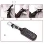 WFMJ Black Leather For Mazda 3 5 6 CX-7 CX-9 MX-5 Miata 4 Buttons Remote Smart Key Chain Cover Case Fob