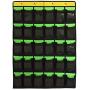 NIMES Hanging Organizer Classroom Pocket Chart for Cell Phones Calculator Holder with DIY Clear Card Pockets (30 Pockets)