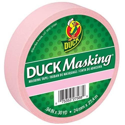 Duck Masking 240879 Pink Color Masking Tape.94-Inch by 30 Yards