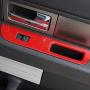Car Window Lift Switch Panel Decoration Frame Cover Trim for 2009-2014 Ford F150 (Red)