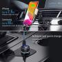 Wireless Car Charger, CTYBB Qi Auto-Clamping Air Vent Dashboard Car Phone Holder & QC3.0 Car Charger, 10W Compatible for Galaxy S10/S10+/S9