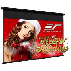 Elite Screens Manual Series, 80-INCH Pull Down Manual Projector Screen with AUTO LOCK, Movie Home Theater 8K / 4K Ultra HD 3D Ready, 2-YEAR WARRANTY, M80UWH, 16:9, Black