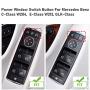 Jaronx 2PCS Driver Window Switch Button Covers for Mercedes Benz,Power Window Master Switch Repair Button Caps Button for C-Class W204 C230 C280 C300 C350,E-Class W212,GLK-Class GLK350 (Not for 2013+)