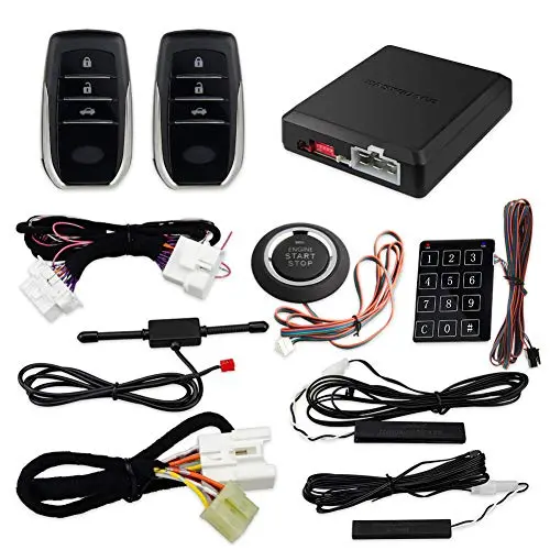 EASYGUARD EC002PP-T2-HIL Plug and Play PKE Remote Starter Passive keyless Entry Push Start Button Fit for Key Start Petrol Toyota Hilux 2016-2019 CAN Bus Compatible OBD2 Connector EASYGUARD EC002PP-T2-HIL Plug and Play PKE Remote Starter Passive keyless Entry Push Start Button Fit for Key Start Petrol Toyota Hilux 2016-2019 CAN Bus Compatible OBD2 Connector