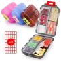 4 Pack Pill Case Portable Small Weekly Travel Pill Organizer Portable Pocket Pill Box Dispenser for Purse Vitamin Fish Oil Compartments Container Medicine Box by Muchengbao