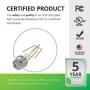 Sunco Lighting 10 Pack G25 LED Bulb, Dimmable, 5.5W=60W, 6000K Daylight Deluxe, Vintage Edison Filament Globe, 500 LM, E26 Base, Indoor/Outdoor Lights - UL