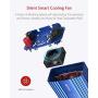 BESTEK 500W Pure Sine Wave Power Inverter DC 12V to 110V AC Car Plug Inverter Adapter Power Converter with 4.2A Dual USB Charging Ports and 2 AC Outlets Car Charger, ETL Listed, Blue