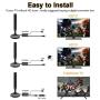 TV Antenna, 2020 Indoor Digital HDTV Amplified Antennas 4K HD VHF UHF for Local Channels 130+ Miles Range with Switch Amplifier Signal Booster Support All TV’s-16.5ft Coax Cable
