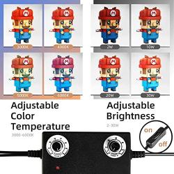 Amzdeal Photo Light Box 16''/40cm Folding Photo Box Adjustable Color Temperature&Brightness Light Box Photography Portable Photo Booth with 160 LED Studio Lights & 4 Backdrops for Photoshoot