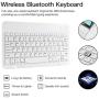 Keyboard Case for iPad 10.2 8th 7th Generation - JUQITECH Smart Case with Wireless Keyboard iPad 10.2'' 8th 2020 7th 2019 Slim Tablet Detachable Bluetooth Keyboard Stand Cover with Pencil Holder, Gray