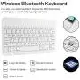 Keyboard Case for iPad 10.2 8th 7th Generation - JUQITECH Smart Case with Wireless Keyboard iPad 10.2'' 8th 2020 7th 2019 Slim Tablet Detachable Bluetooth Keyboard Stand Cover with Pencil Holder, Black