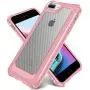 iPhone 8 Plus / 7 Plus Case with [ Screen Protector Tempered Glass x2Pack] SUPBEC Protective Phone Cover with Silicone PC+TPU Shockproof Rubber Heavy Duty Case for iPhone 8Plus / 7Plus Case-Rose Gold