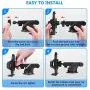 Car Phone Mount, SAVFY Car Phone Holder, Adjustable Long Arm Cell Phone Car Mount Compatible iPhone X 8 7 6 6S Se 5S Samsung Galaxy S9 S8 S7 S6 S5