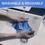 10 Pack Assorted Colors Microfiber Cleaning Cloths - 6'' x 7'' Microfiber Glasses Cloth - Great for Cleaning Eyeglasses, Cell Phones, Screens, Lenses, Glasses, Screens, and All Delicate Surface