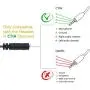 MillSO Headset Splitter 3.5mm for Computer CTIA Jack Headset Adapter Mic and Audio Headphone Splitter Cable with Separate Microphone and Headphone Connector for Gaming Headset to PC - 8inch/20CM Black