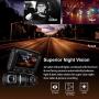 REXING S1 Dash Cam 3-Channel Front,Rear,Cabin 1080P + 720p +720p, 3” LCD, Infrared Night Vision, Parking Monitor, Mobile APP, WiFi, 170°Angle Lens, Loop Recording, Supercapacitor, Support up to 256GB