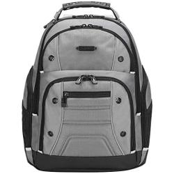 Targus Drifter II Backpack Design for Business Professional Commuter with Large Compartments, Durable Water Resistant, Hidden Zip Pocket, Protective Sleeve fits 16-Inch Laptop, Gray (TBB23804GL)