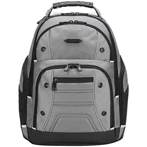 Targus Drifter II Backpack Design for Business Professional Commuter with Large Compartments, Durable Water Resistant, Hidden Zip Pocket, Protective Sleeve fits 16-Inch Laptop, Gray (TBB23804GL)