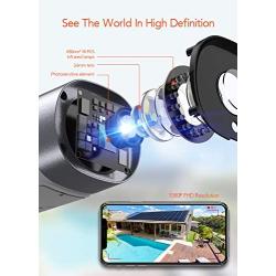 Security Camera Outdoor, Mibao 1080P WiFi Camera, IP66 Waterproof, with Two-Way Audio, Night Vision, Motion Detection, Compatible with iOS/Android (Use Wired Power)