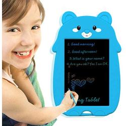 mom&myaboys Colorful LCD Writing Pads for Kids Toys for 5-16 Years Old Girls,Boys,8.5 inch Drawing Board with Lock Erase Button for Adults at School or Office as Arithmetic,Mark Notes,Charts(Blue-C)