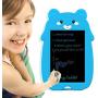 mom&myaboys Colorful LCD Writing Pads for Kids Toys for 5-16 Years Old Girls,Boys,8.5 inch Drawing Board with Lock Erase Button for Adults at School or Office as Arithmetic,Mark Notes,Charts(Blue-C)