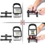[15W 24LED] Spotlights Work Lights Outdoor Camping Lights, Built-in Rechargeable Lithium Batteries (with USB Ports to Charge Mobile Devices) (Black)