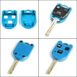 STAUBER Best Key Shell Replacement for Lexus - HYQ1512V, HYQ12BBT - NO Locksmith Required Using Your Old Key and chip! - Blue