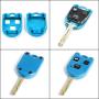 STAUBER Best Key Shell Replacement for Lexus - HYQ1512V, HYQ12BBT - NO Locksmith Required Using Your Old Key and chip! - Blue