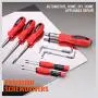 HORUSDY 100-Piece Magnetic Screwdriver Set with Plastic Racking, Tools for Men Tools Gift