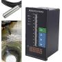 Pressure Transducer Submersible Level Transducer,4-20MA Digital Water Level Display Meter Intelligent Pressure Controller Light Column Display,6m Cable Liquid Depth Level Meter Sensor