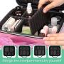Holographic Makeup Case, BuyAgain Waterproof Cute Travel Cosmetic Case Organizer With Adjustable Dividers for Women, Pink