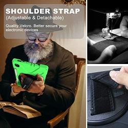 BRAECN Samsung Galaxy Tab S6 Lite 10.4 Case, Heavy Duty Shockproof Case with Hand Strap, Shoulder Strap, Kickstand, S Pen Holder for Galaxy Tab S6 Lite 10.4 Inch SM-P610 SM-P615 2020 Release -Green