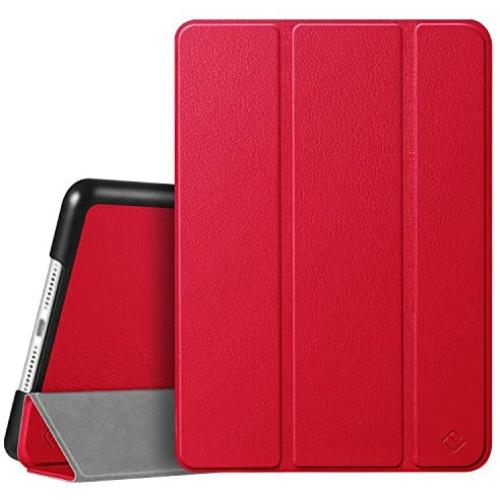 Fintie Case for New iPad 8th Gen (2020) / 7th Generation (2019) 10.2 Inch - Lightweight Slim Shell Standing Hard Back Cover with Auto Wake/Sleep Feature, Red