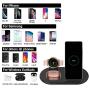 Wireless Charger 3 in 1, Wireless Charging Station for Samsung Galaxy Watch Active 2 Galaxy Watch 3 and Galaxy Buds Pro, Fast Charger Stand Dock Compatible with iPhone Samsung Galaxy S20 S10 (Black) Wireless Charger 3 in 1, Wireless Charging Station for Samsung Galaxy Watch Active 2 Galaxy Watch 3 and Galaxy Buds Pro, Fast Charger Stand Dock Compatible with iPhone Samsung Galaxy S20 S10 (Black)