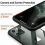TORRAS Diamonds Clear Compatible for iPhone 11 Pro Max Case [Non-Yellow][Fully Protective] Slim Fit Shockproof Hard Plastic Back & Soft Silicone Bumper Phone Case 6.5, Black