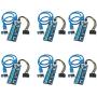 FebSmart PCI-E Riser for Bitcoin-Litecoin-ETH Coin PCIe VER006C 6 PIN 16x to 1x Powered Riser Adapter Card 6-Pin PCI-E to SATA Power Cable-GPU Riser Adapter-Ethereum Mining ETH (6 PCS)