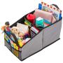 Lusso Gear Car Seat Organizer for Front or Backseat - Great for Adults & Kids, Features 9 Storage Compartments for Toys, Magazines, Tissues, Maps, Books, Documents, Games & More