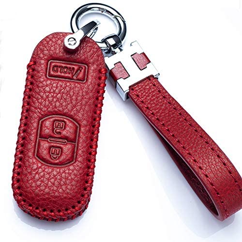 Jazzshion Smart Key Cover Case Jacket Protector Holder for Mazda 3 CX3 CX5 CX7 CX9 SPEED3 3 Buttons Smart Key Fob Remote