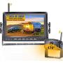 LeeKooLuu F06 HD 1080P Digital Wireless Rear View Camera with 7 Monitor High-Speed Observation System 170° Wide View Angle Night Vision Backup Camera for RVs,Trailers,Bus,Motorhome,5th Wheels