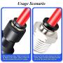 Tailonz Pneumatic Air Line 1/4 inch od Red Pneumatic Nylon Tube 32.8ft Air Brake Tubing Nylon Hose