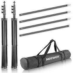 Neewer Photo Video Studio Backdrop and Support Kit: 3-Pack 5x7feet/1.5x2meters Wooden Polyester Backdrop,8.5x10feet/2.6x3meters Adjustable Support System with 2-Piece Background Clamps and Carry Bag