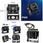 Car Backup Cameras System Build-in DVR,2 x HD 1080P 4Pin Front Rear View Camera ip69 IR Night Vision + 7'' IPS HD Split Monitor with SD Record 12V~24V for RV Truck Bus Camper Vehicle