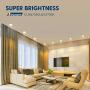 Bbounder Lighting 12 Pack 5/6 Inch LED Recessed Downlight, Baffle Trim, Dimmable, 12.5W=100W, 2700K Soft White, 950 LM, Damp Rated, Simple Retrofit Installation - UL + Energy Star No Flicker