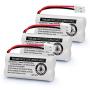 GEILIENERGY Replacement Battery BT166342 / BT266342 BT183342/BT283342 BT166342/BT266342 Compatible for Vtech AT&T Cordless Telephones CS6114 CS6419 CS6719 EL52300 CL80111(Pack of 3)