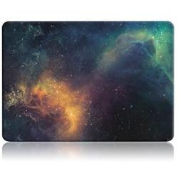 UESWILL Galaxy Pattern Hard Shell Case Compatible with MacBook Pro 13 inch with Retina Display No CD-ROM (Model A1502/A1425, Early 2015/2014/2013/Late 2012), Nebula/Green