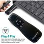 Innovier Power Point Presenter Clicker with Dust Proof Pouch for Wireless Presenter Remote Presentation USB Control PowerPoint PPT Clicker for MAC/PC/Keynote