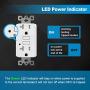 (10 Pack) UNIELE 20 Amp GFCI Outlet, Tamper-Resistant (TR) GFI Receptacle with LED Indicator, ETL Certified