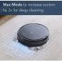 Ecovacs DEEBOT 500 Robot Vacuum Cleaner with Max Power Suction, Up to 110 min Runtime, Hard Floors and Carpets, Pet Hair, App Controls, Self-Charging, Quiet, Large, Black
